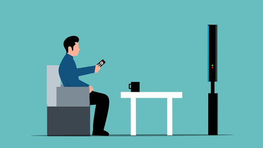 A Man Watching TV