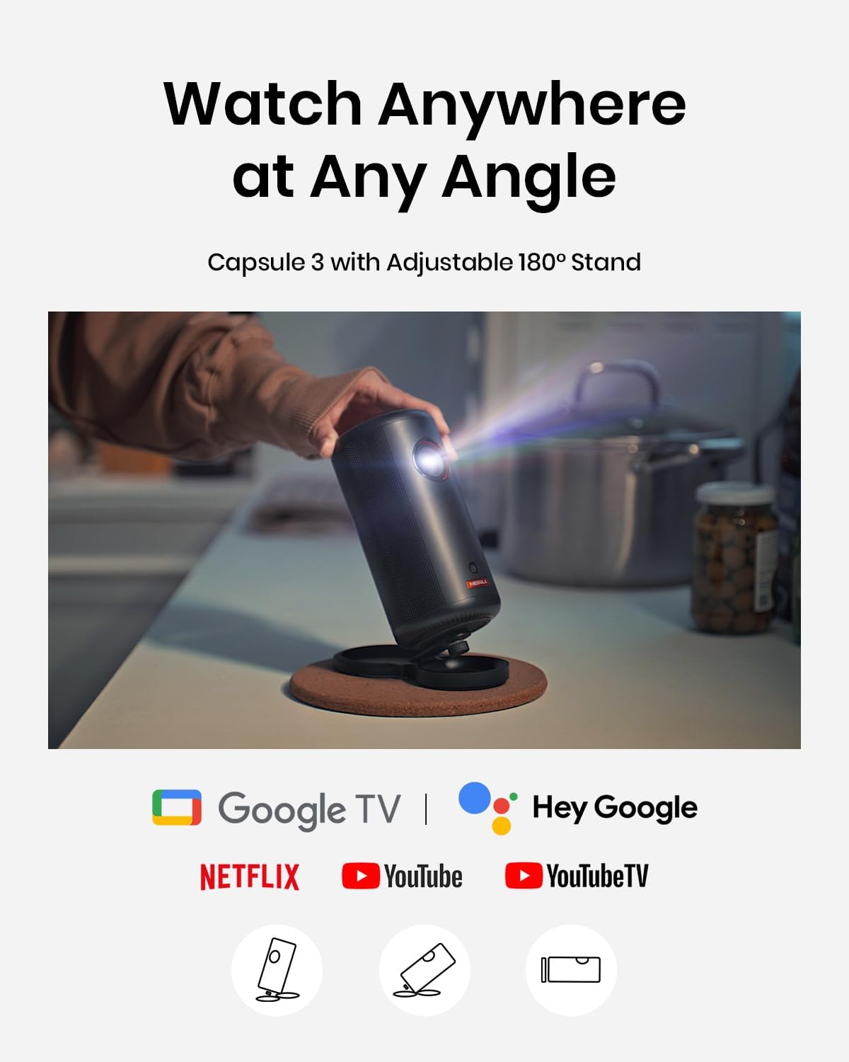 Capsule 3 with Foldable Stand