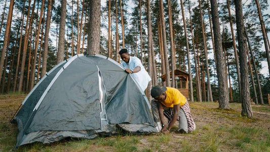 Camping set up tent