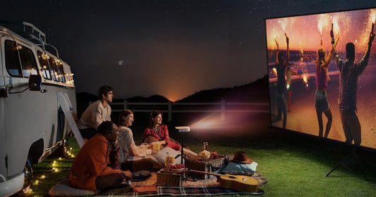 Watching movie outside with Nebula projector