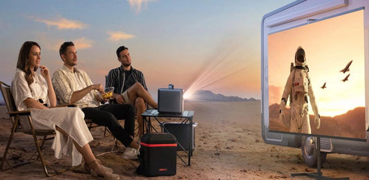 Watching movies with Nebula projector outdoor