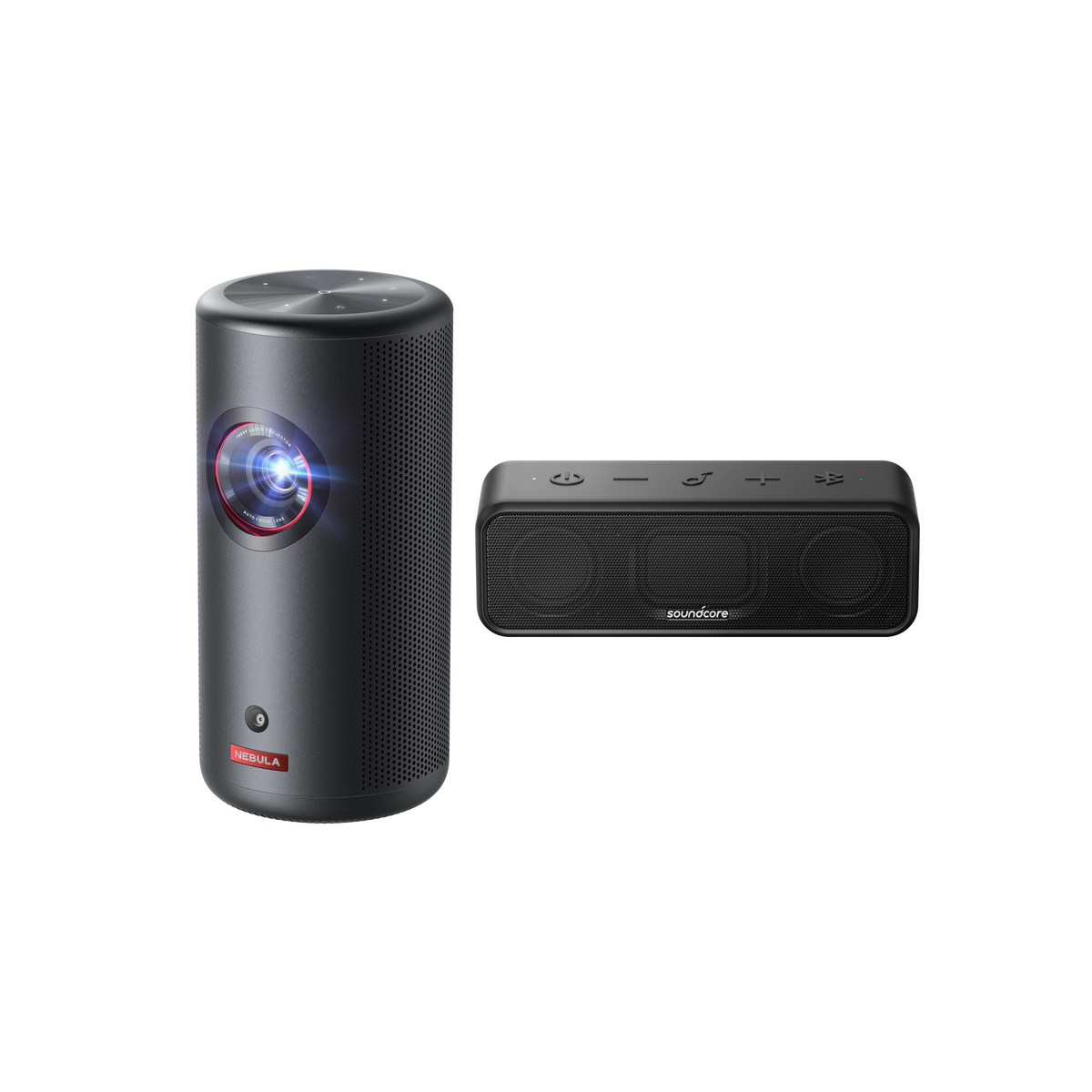 Portable Theater with Stereo Sound from Capsule 3 Laser &amp; soundcore 3