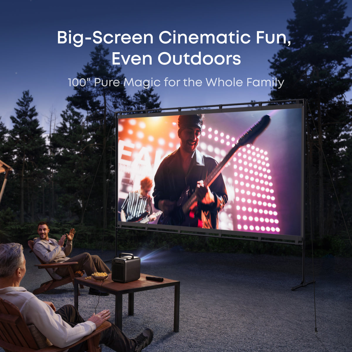 NEBULA 100-Inch Home Projector Screen | Durable &amp; Easy Setup