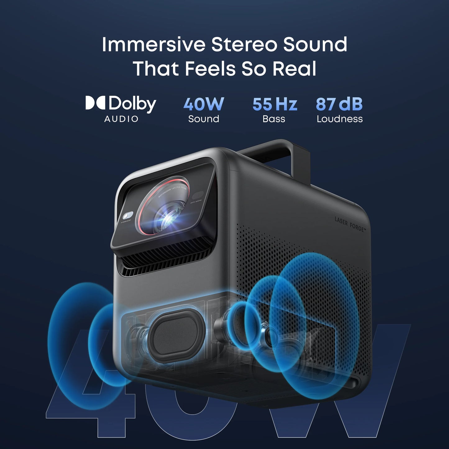 NEBULA X1 | 4K Triple Laser Projector with Micro Gimbal
